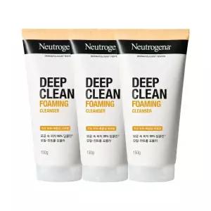 뉴트로지나 딥클린 포밍 클렌저 150g 3개 +뉴트로지나 아크네 클렌징 폼 10g 1개 증정