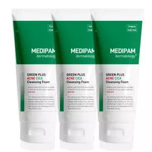 (행사가+추가쿠폰) 메디팜 아크네 시카 클렌징폼 220ml 3개 / 성 피부 완화 기능성