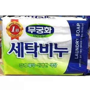 비누 세탁 무궁화 230g X4개 빨래 업소용 빨랫 고형 W3D2C4A