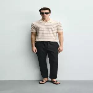 ZARA 자라 컴포트 조거 웨이스트 팬츠 - 블랙 7484/403/800 125949