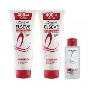 로레알파리 홈클리닉 토탈리페어5 헤어팩 랜덤 제품 빅사이즈 400ml 2개 100ml