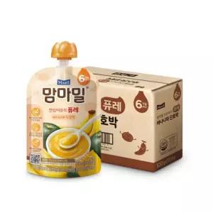 맘마밀 안심이유식 퓨레 6개월 바나나와단호박 100g 10팩