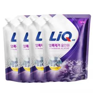 리큐 얼룩제거 올인원 드럼/일반용 2.1L 4개 / 실내건조 피톤샤워