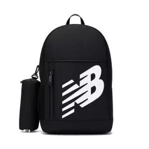 NB 뉴발란스 로고 프린트 백팩 스포츠 학교 학생 출근 여행 가방 블랙 NBKDPENC-BLK