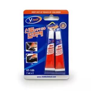 [브이텍] 신발 접착제 VT-105 가죽 레자 전용 / 7ml 2개입(1개입)
