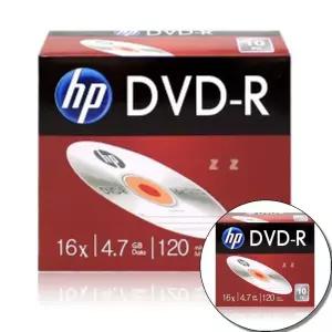dvd-rw HP 공디스크 DVD-R 케이스 컴퓨터 CD 16X4.7GB 10P