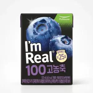 풀무원 아임리얼100 고농축 블루베리 120ml x48팩