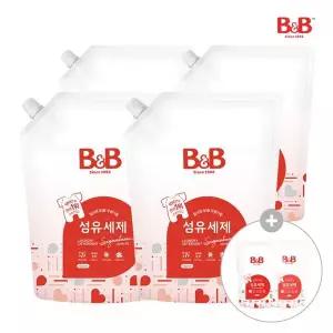 비앤비 [증정] 아기 세탁세제 시그니처 리필 1500ml x4개 (+800ml 2개 증정)