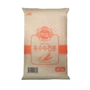 CJ 백설 옥수수전분 NON-GMO 20kg