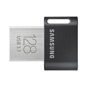 삼성호환 핏 플러스 3.1 USB 플래시 드라이브 128GB 400MB/S 플러그인 및 유지 노트북 태블릿 스마트 TV 자동차 오디오 시스템 게임 콘솔 MUF128AB /AM 건메탈 그레이용 스토리지 확장 기능