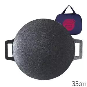 키친아트 멀티 캠핑 그리들팬 33cm 전용가방 고기/구이/전골/볶음/주방용품