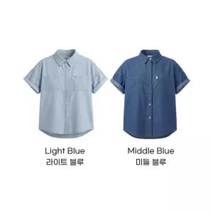 인디고랩 여성 썸머핏 데님셔츠 2종