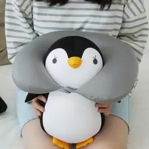 여행용목베개 변신 펭귄 목베개 목쿠션 인형 2color 기내용 여행용