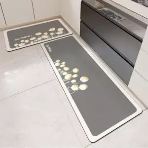 싱크대발판 빨아쓰는 규조토 발매트 주방매트 욕실매트 2종 세트
