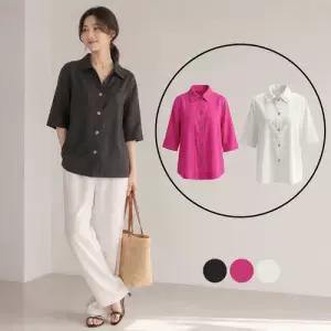 [로질리][3종][A] 인견 카라 셔츠형 자켓_MDSFJ016