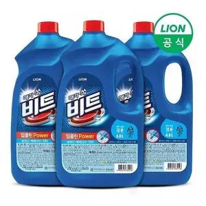 [셀러허브][비트] 비트 딥클린 파워 4L 3개 액체형 세제 일반 드럼 (S28414411)