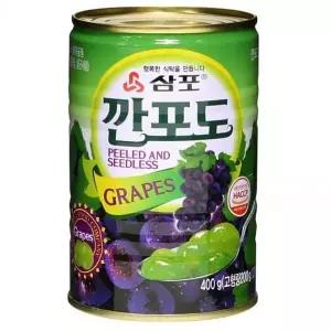삼포 깐포도 포도알맹이 400g 포도 통조림 포도알갱이