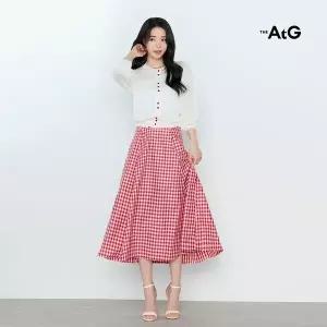 26SS 깅엄 체크 스커트