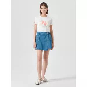 에잇세컨즈 데님 치마바지 스카이 블루 (324825LP8Q) 숏 팬츠 반바지 숏팬츠