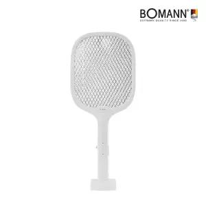 보만 3중 안전망 스탠드 무선 충전식 전기 모기채 IK2311W