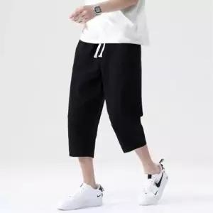 남자면바지 여름 린넨 배기핏 7부 바지 남자 팬츠 여름바지 WFOQ1FD