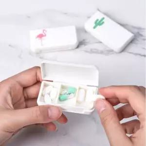 미니 디자인 3칸 소분용 하루 알약케이스 약통 약수납