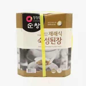 대용량 청정원 순창 재래식 숙성 된장 14kg 식재료 식품 가공 소스 양념 한식 대용량 업소용 찌개