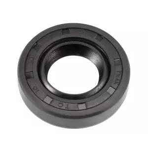 uxcell 씰 TC 16mm x 니트릴 고무 커버 더블 립 베어링 샤프트용 스프링 블랙 팩 1개