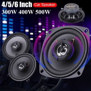 4/5/6인치 자동차 하이파이 동축 스피커 12V 2웨이 오디오 음악 스테레오 서브우퍼 300W/400W/500W 풀레인