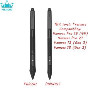 Huion PenTech 4.0 배터리 프리 펜 PW600S 디스플레이용 16K 레벨 압력 Kamvas Pro 19 27 13(Gen 3