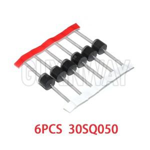 태양광 패널 병렬 리플로우 보호용 6PCS 30SQ050 숏키 다이오드 30A 50V 축형