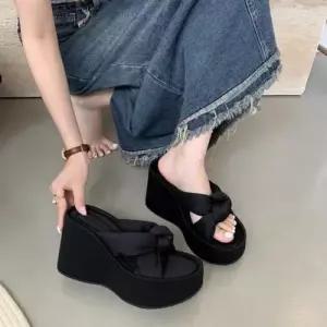슬리퍼 러블리 베이직 여성 리본통굽슬리퍼