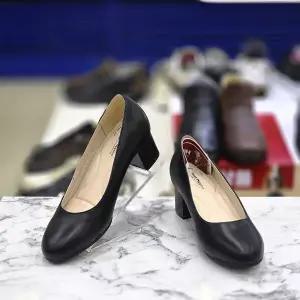 허시파피여성 5Cm 청키힐 펌퍼스 세미정장 구두 미들힐 3FQ4212642577