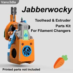 Vano3dla Jabberwocky JBW 키트 필라멘트 커터  압출기가 된 완전한 툴헤드(3D 프린터  다중 필라멘트 설정