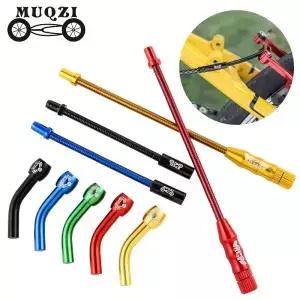 MUQZI V 브레이크 국수 케이블 가이드 파이프 자전거 알루미늄 합금 호스 MTB 도로 접이식 용 벤드 튜브