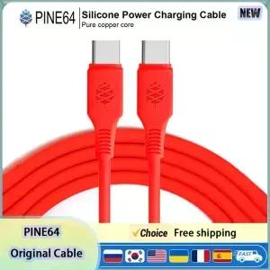 PINE64 TypeC 실리콘 전원 케이블 350 Pinecil V2 V1 납땜 인두용 고온 저항 특수 코드