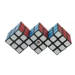 세 큐브 함께 붕대 CubeTwist 트리플 3x3 결합 매직 퍼즐 게임 스티커없는 검은