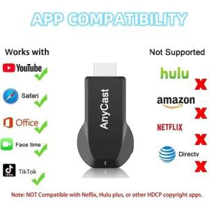 Anycast HDMI 호환 무선 디스플레이 어댑터 WiFi 1080P 모바일 화면 미러링 수신기 동글 지원 Miracast Ai