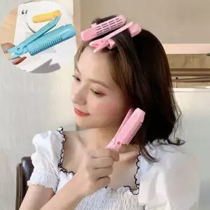 그루프 볼륨 뿌리 펌 진주 머리 구슬 리본 세줄 끈 헤어 집게 방울 클립 WL