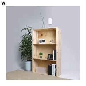 고급 삼나무와이드 DIY3단책장
