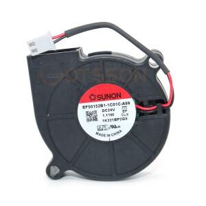Sunon 3D 프린터 송풍기 팬 5015 DC 24V 0.41A 이중 볼 베어링 원심 냉각 터보 EF50152B1-1C01C-A99