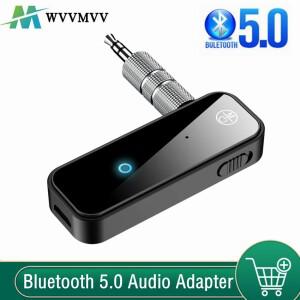 Bluetooth 5.0 오디오 수신기 송신기 Hansfree 통화 3.5mm AUX 잭 USB 동글 스테레오 음악 무선 어댑터 TV