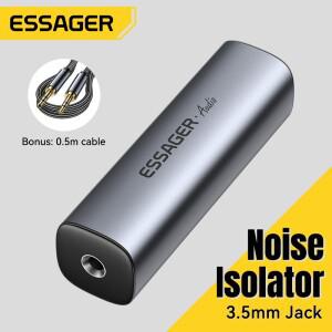 Essager 3.5mm Aux 케이블 오디오 잡음 필터 접지 루프 차단기는 홈 스테레오 자동차 시스템취소를 제거