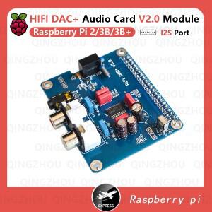 Raspberry Pi 2/3B/3B+ HIFI DAC + 사운드 카드 V2.0 I2S 인터페이스 지원