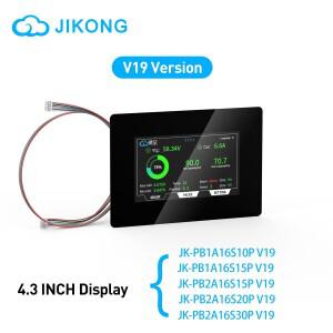 PB 시리즈 V19 JKBMS용 JIKONG 4.3인치 디스플레이, 스마트 터치 스크린 LCD, 에너지 저장 장치 jk bms와