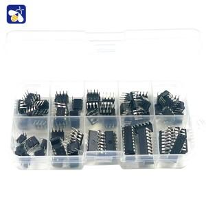 10 종류 85PCS 사양 IC NE555 LM324 집적 회로 칩 키트 DIP 직접 삽입 단일 정밀 타이머