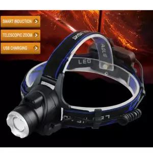 LED헤드랜턴 LED 충전식 센서헤드랜턴 등산낚시해루질1200루멘 L2
