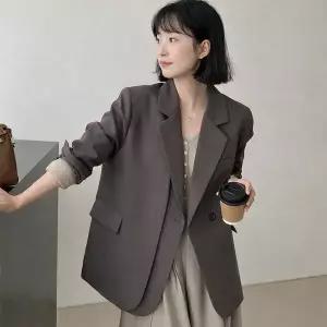 [몽벨리즈]미니멀절개루즈롱자켓 mde2302758