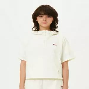 코닥 KODAK 브리즈팝 크롭 후드 아노락 우먼 IVORY