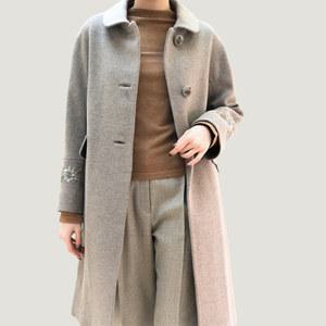 [AK수원점] [비꼴리끄] 울 캐시 라운드 카라  하프코트  B254WH3150